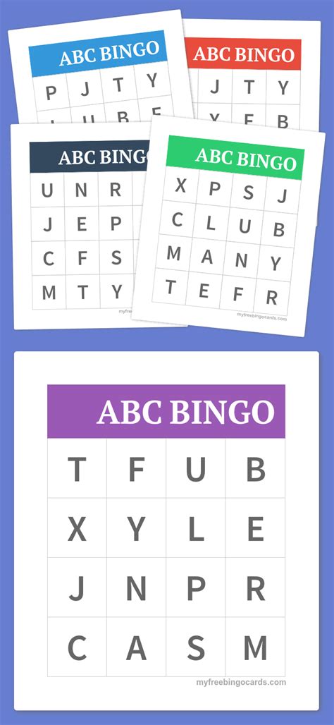 50 Free Printable Bingo Game Sheets