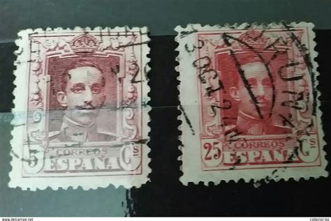 Rare Set Lot Spain Espana 525 Cts Correos Centimes Used