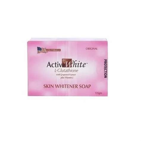 Active White L Glutathione Skin Whitening Soap Pack Size 135g At Rs