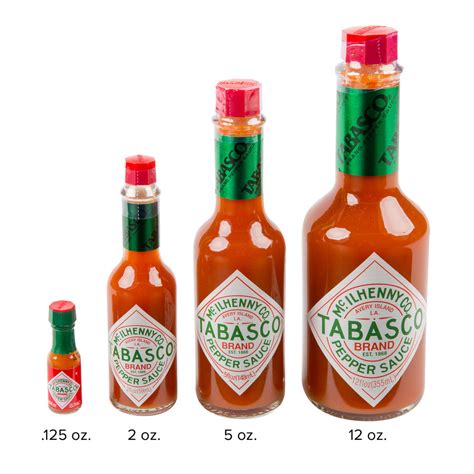 Tabasco® 125 Oz Original Hot Sauce Mini Bottles 144 Case