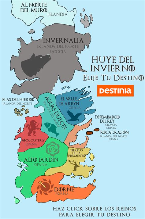 Mapa De Poniente Juego De Tronos Geografia Game Of Thrones