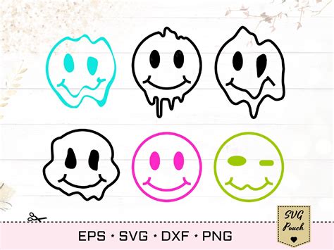 Melted Face SVG Smiley Face Drip SVG Illustration Par SVGPouch Creative Fabrica