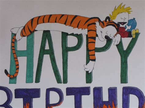 Calvin and Hobbes birthday by shadowedshards on DeviantArt