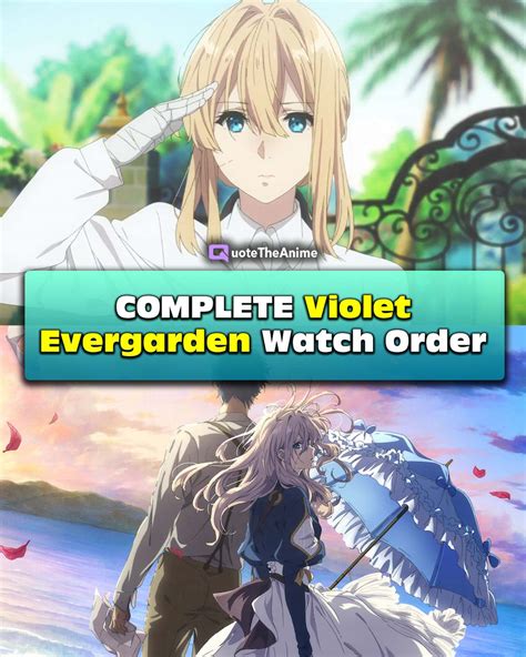 Complete Violet Evergarden Watch Order Official 2022
