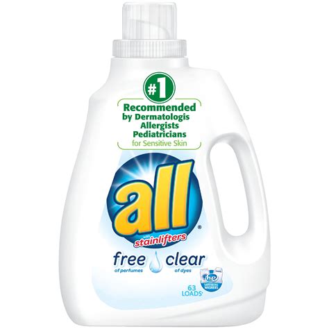 All Liquid Laundry Detergent Free Clear For Sensitive Skin 945 Fluid