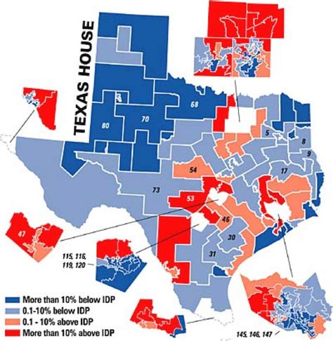 Texas State House District Map Printable Map