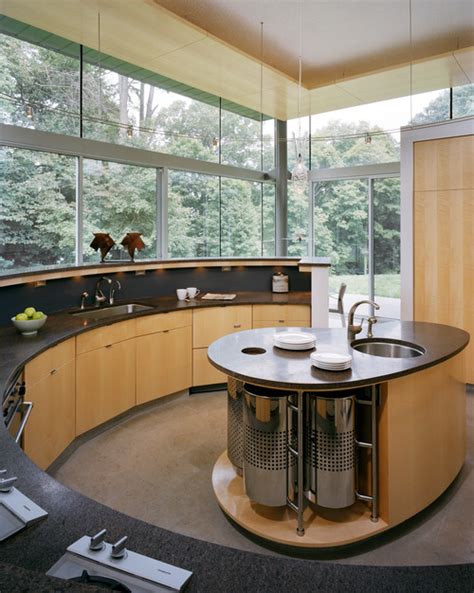 The Coolest Circular Kitchens Around Abode