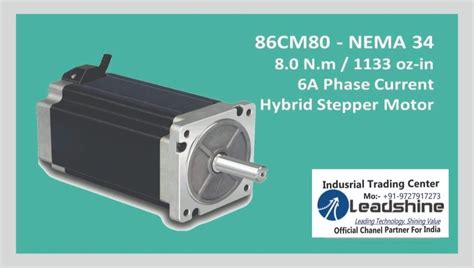 hybrid stepper motors 86cm80 step angle 1 8 degree 3 78 v at rs 3430