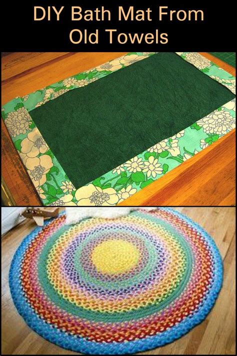 Make Your Own Soft And Super Absorbent Bath Mat From Old Towels Old