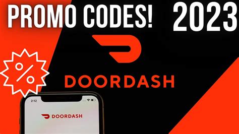 Free Doordash Promo Codes 2023 Doordash Discounts Youtube