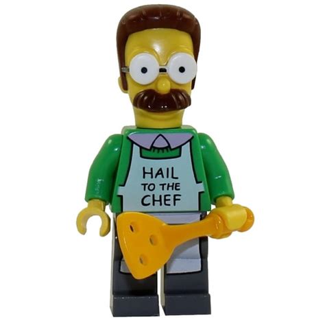 Lego Minifigure The Simpsons Ned Flanders Chef