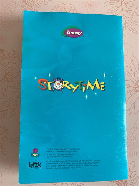 Storytime With Barney Barney Mini Coloring Book Barney Etsy Finland