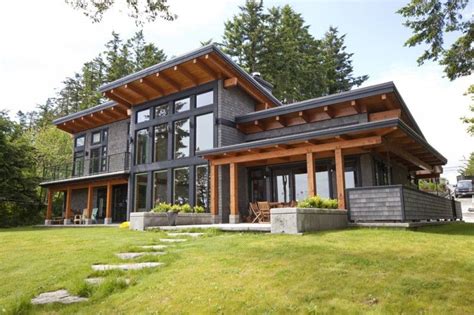 We are experts in turning dream homes into reality. Portfolio > Modern Beachfront Timber Frame | Island Timber Frame | Post and Beam | Casas ...