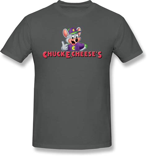 Mens T Shirt Chuck E Cheeses Round Neck Leisure Cotton Short Sleeve