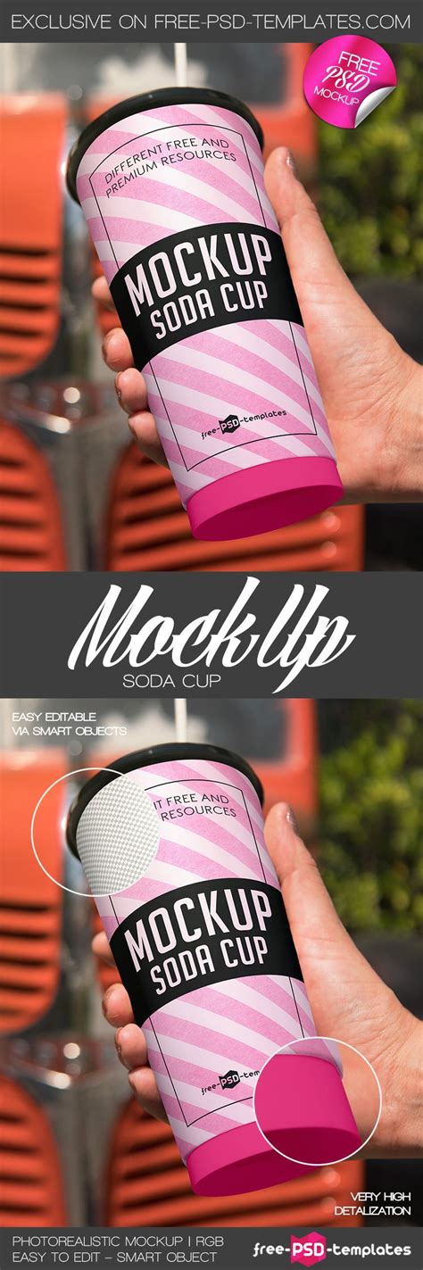 Free Soda Cup Mock Up In Psd You Are Welcome To Download This Absolutely Free Soda Cup Mock Up