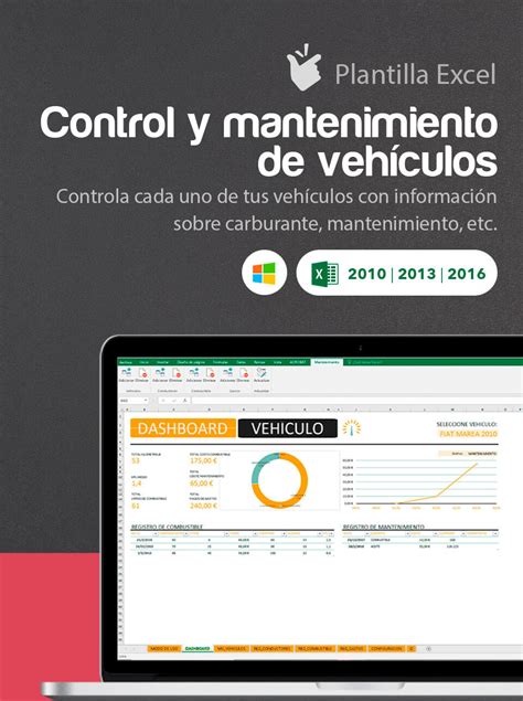 Plantilla Control Y Mantenimiento De Vehículos Plantilla Flota De