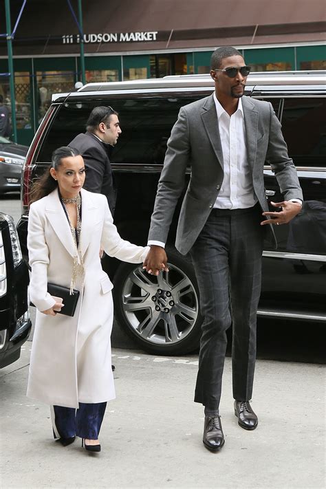chris bosh and wife adrienne enjoy lunch at bubby s before hearing to roc nation brunch in nyc
