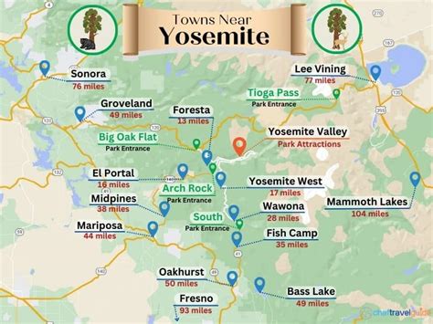 Best Cities And Towns Near Yosemite Where To Stay Outside Yosemite