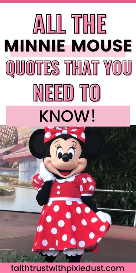 All The Minnie Mouse Quotes That You Need To Know Minnie Mouse