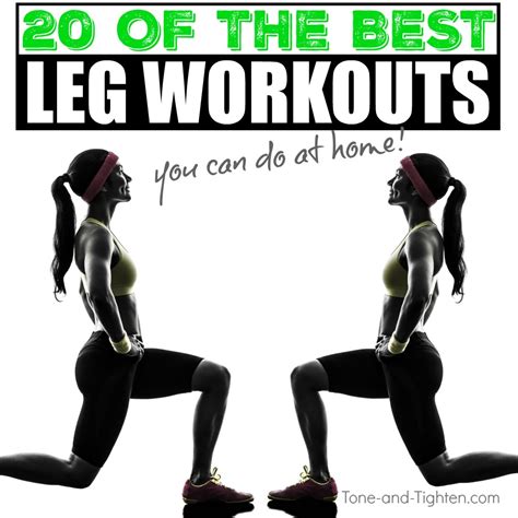 Great Bodyweight Leg Workouts At Home Tone And Tighten