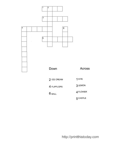 Free Printable Tv Crossword Puzzles