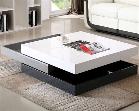 Contemporary coffee table with striking design. J&M Modern Rotary Coffee Table CW01 JM-SKU17772