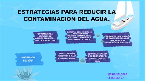 Estrategias Para Reducir La ContaminaciÓn Del Agua By Maria Saldivia On