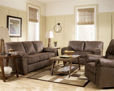 Amazon Walnut Living Room Set From Ashley 67505 Coleman Furniture