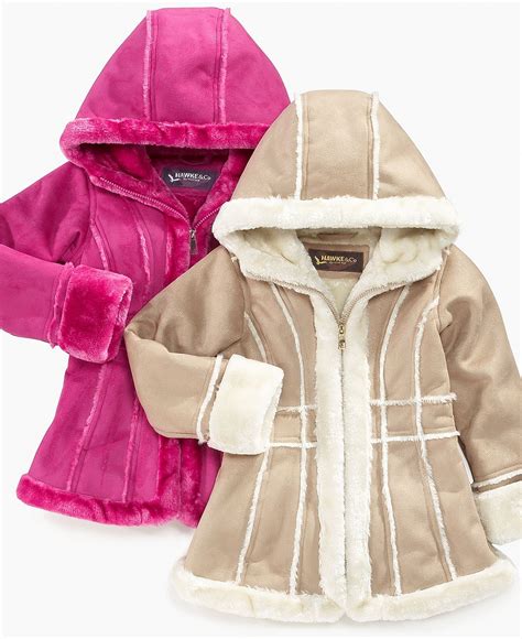 Hawke And Co Kids Jacket Girls Faux Shearling Coats And Reviews Kids