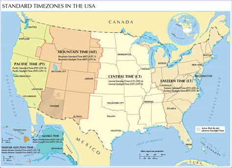 Roswell Strobel Time Zones Map Of United