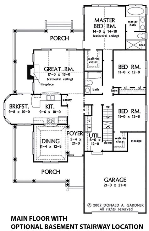 The beauty of ranch house plans lie in the many different architectural styles they can accommodate as well as the square footage ranges. Country Style House Plan - 3 Beds 2 Baths 1700 Sq/Ft Plan ...