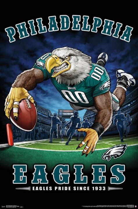 Philadelphia Eagles Eagles Pride Since 1933 Nfl Theme Art Poster