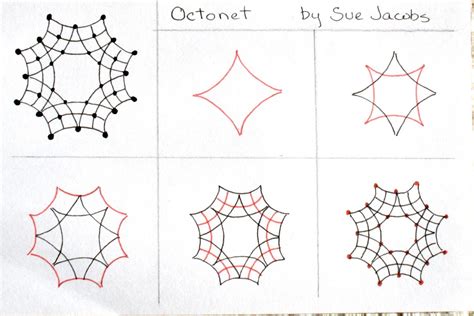The first step is to make an outline. The gallery for --> Simple Zentangle Patterns Step By Step
