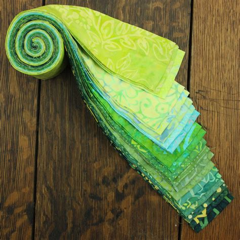 Cotton Batik Pre Cut Fabric Bundles Jelly Roll Quilting Patchwork
