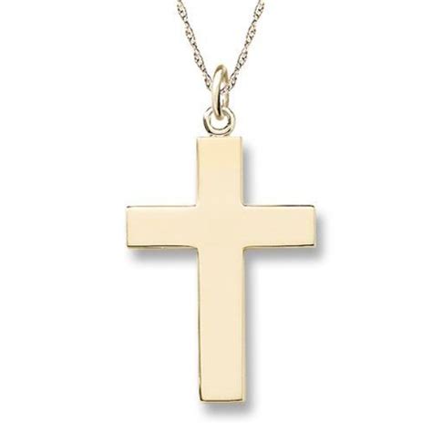 Jewelry sale · curbside pickup · shop best sellers Men's 14k Yellow Gold Solid Large Polished Cross with Rope ...
