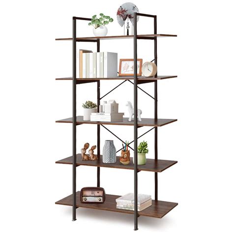 Buy Rustic Ladder Shelf 5 Tier Ladder Industrial Metal And Wood Ladder