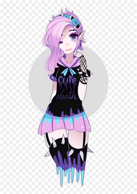 Cute Goth Anime Girls Hd Png Download Vhv