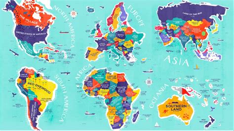 Free World Map With Every Country Name 2022 World Map With Major
