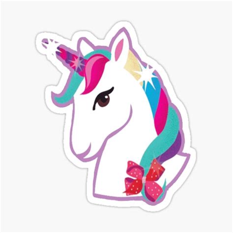 Jojo Siwa Unicorn Sticker For Sale By Kyarnkid Redbubble