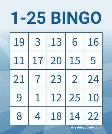 1 25 Bingo