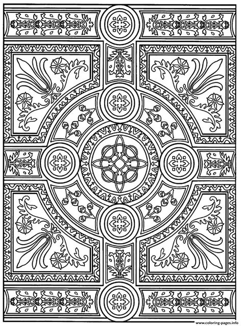 Adult Zen Anti Stress To Print Parquet Patterns Coloring Pages Printable