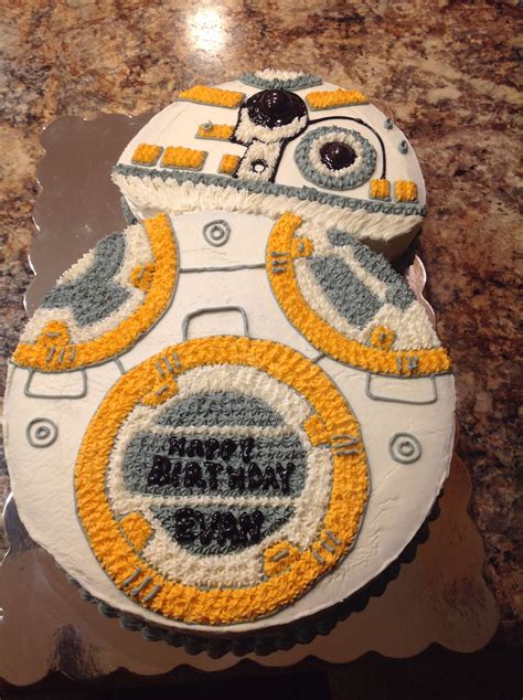 Bb8 Cake For My Grandsons Birthday Star Wars Birthday