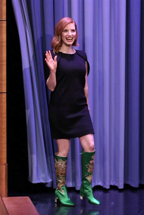 Jessica Chastain The Tonight Show Starring Jimmy Fallon February Star Style