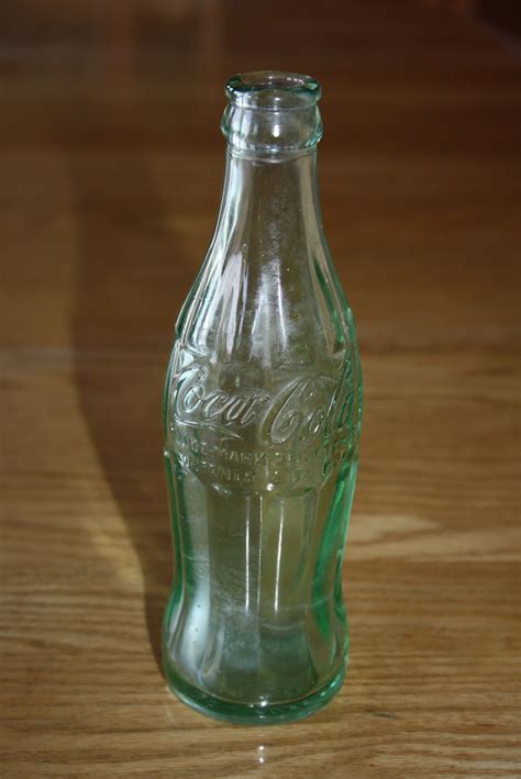 Vintage Green Glass Coca Cola Bottle; Antique Coke Bottle, New York City