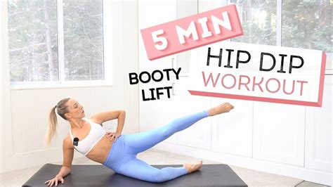 Min Hip Dip Booty Workout Side Butt Exercises Youtube