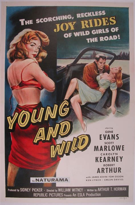 Young And Wild Original Vintage 1958 Us One Sheet Movie Etsy