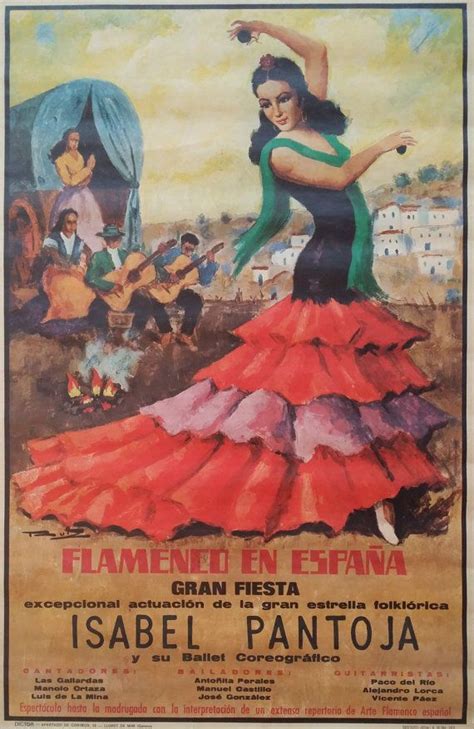 1973 Spanish Flamenco Advertisement Original Vintage Poster Etsy