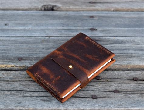 Small Pocket Notebook Leather Journal 45 X 325 Lined