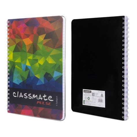 Laminated Paper Hard Bound Classmate Spiral Binding Notebook Sheet Size 12inch Ruled At Rs