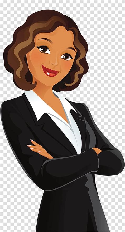 Business Woman Cartoon Png